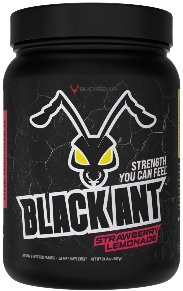 Bucked Up Black Ant Pre-workout Strawberry Lemonade