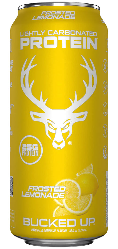 Bucked Up Protein Drink with 0 sugar and no lactose in Frosted Lemonade Flavor