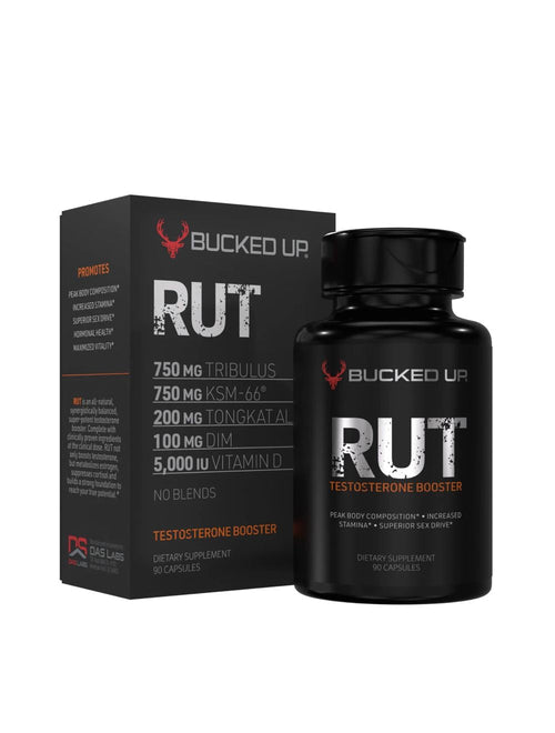 Bucked Up RUT Testosterone support with Ashwagandha, traditional herbal root extract, and Zinc