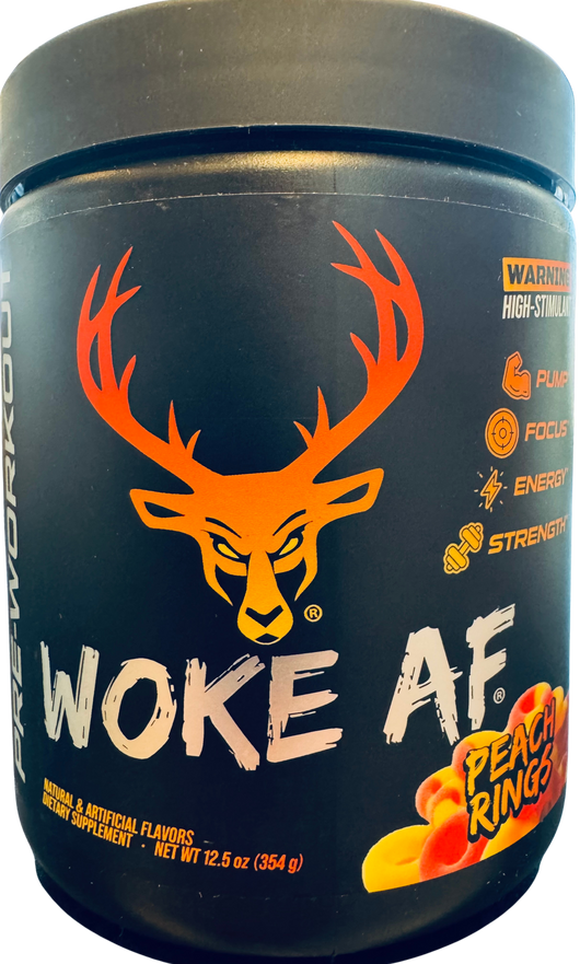 Bucked Up Woke AF Pre-Workout — High-Stim Energy, Pump & Focus (30 Servings)