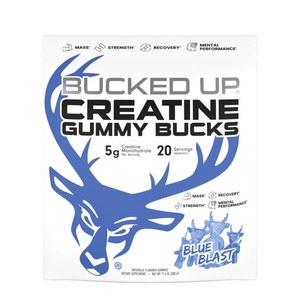 Bucked Up Creatine Gummies Blue Blast