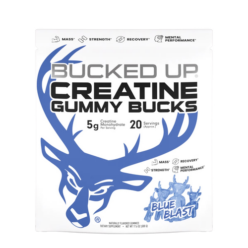 Bucked Up Creatine Gummies Blue Blast