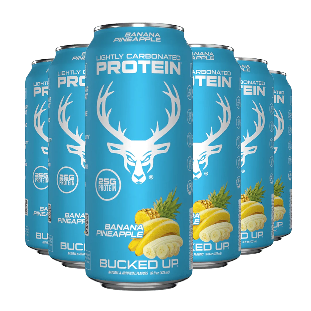 Best Price on Bucked Up Supplements Protein Ready-to-Drink protein shakes in Banana Pineapple Flavor 