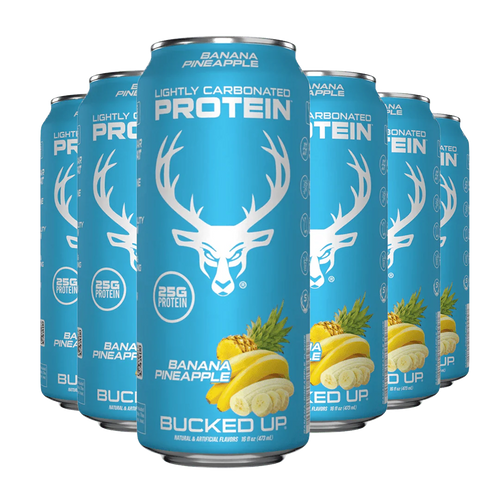 Best Price on Bucked Up Supplements Protein Ready-to-Drink protein shakes in Banana Pineapple Flavor 