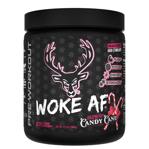 Bucked Up Woke AF Raspberry Candy Cane pre-workout