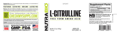 Citrulline Powder by Nutra Bio