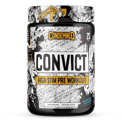 Convict NEW Pre-Workout by Condemned Labz – high-intensity energy, focus and pump support