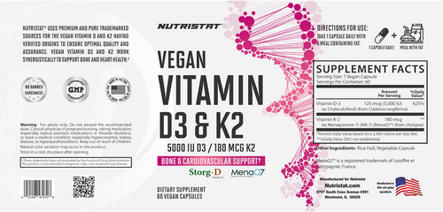 Vegan Vitamin D3 & K2