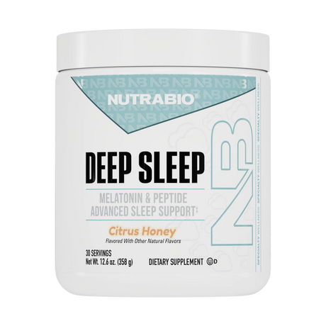 NutraBio Deep Sleep magnesium and melatonin sleep powder – Citrus Honey flavor