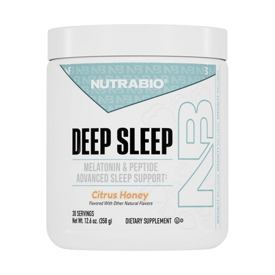 NutraBio Deep Sleep magnesium and melatonin sleep powder – Citrus Honey flavor