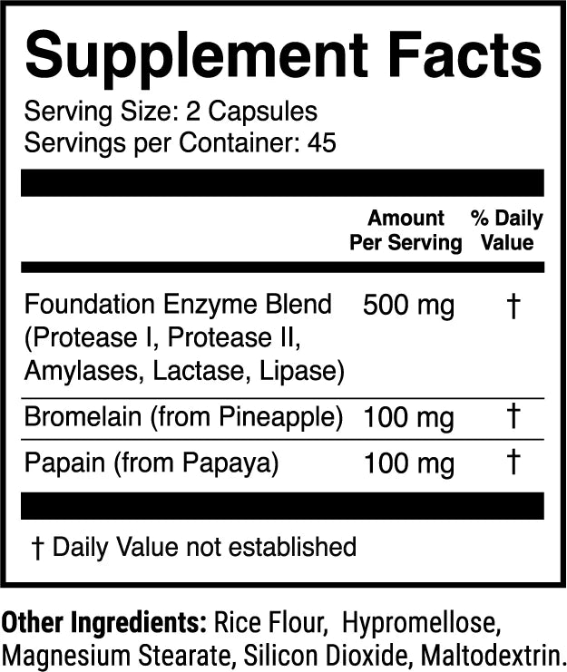 DIGESTIVE ENZYMES - Digestion Support Formula by 1StPhorm