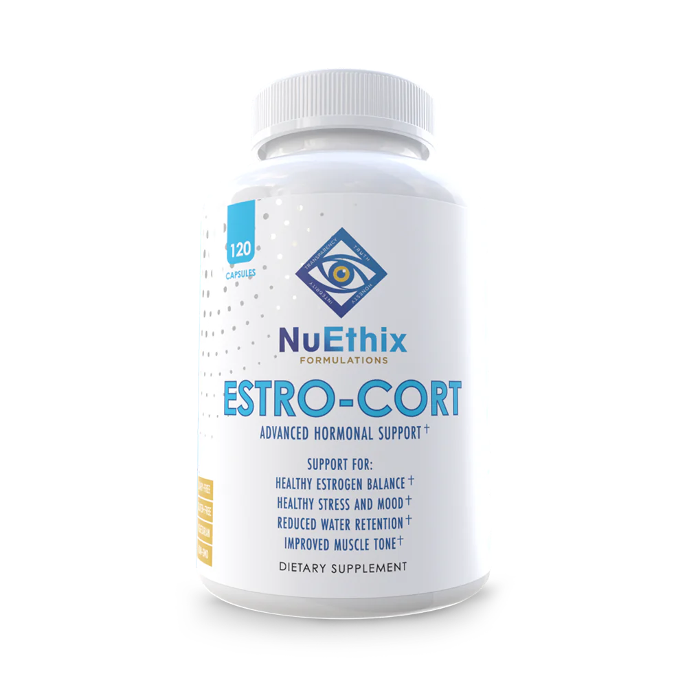 NuEthix Formulations Estro-Cort Anti-Estrogen Nutritional Support Dietary Supplement, 120 Capsules