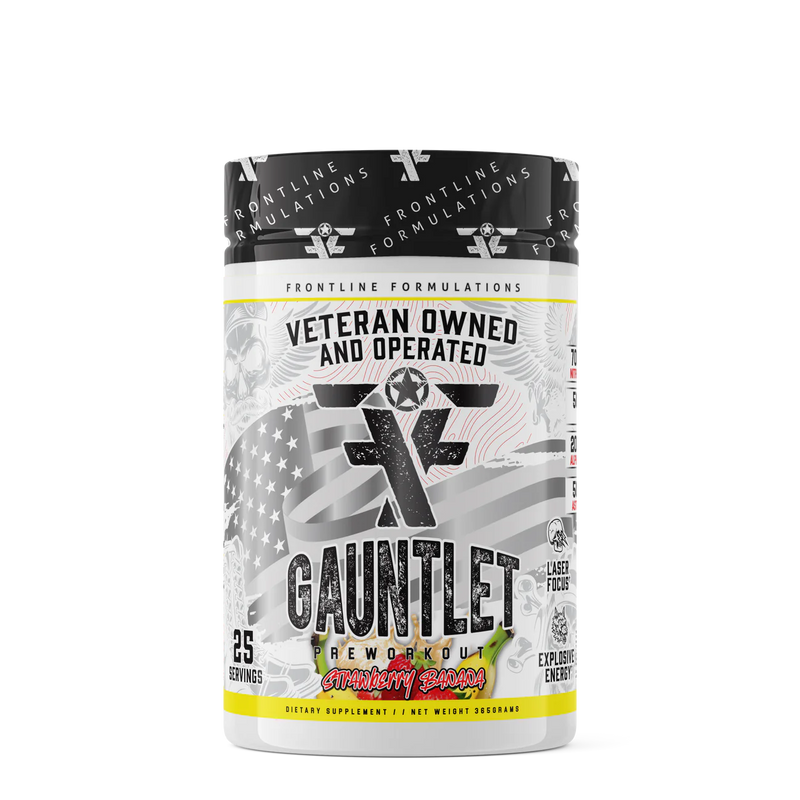 Frontline Formulations Gauntlet Pre-Workout Powder | Energy & Focus Support