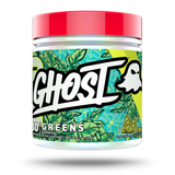 GHOST Greens Powder - 30 Servings - 19 Superfood Greens & Reds Powder, Fruits, Vegetables, Spirulina, & Chlorella, Prebiotics, 10 Billion CFU Probiotic & Digestive Enzymes - Gluten-Free