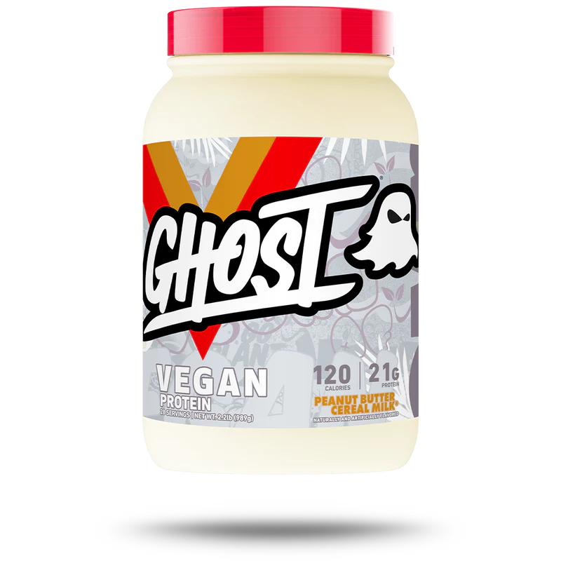 Ghost Vegan Protein powder in Peanut Butter Cereal Milk flavor