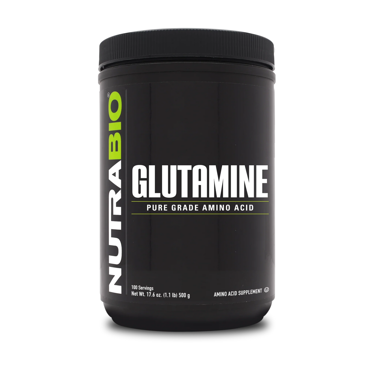 NutraBio Pure L-Glutamine Powder - L-Glutamine Supplement- Amino Acid - Pure Grade: Absolutely no Additives, Fillers or Excipients! - Muscle Recovery Supplement - (500 Grams)