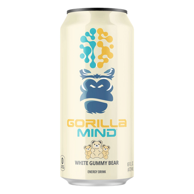 Gorilla Mind energy drink White Gummy Bear