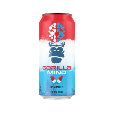Gorilla Mind energy drink can Bombsicle Flavor