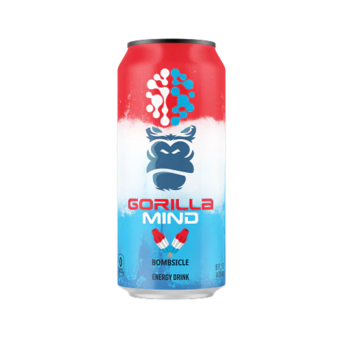 Gorilla Mind energy drink can Bombsicle Flavor
