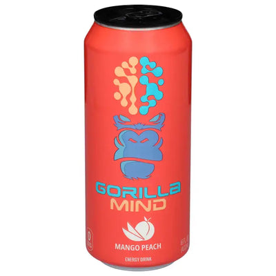 Gorilla Mind Mango Peach energy drink 