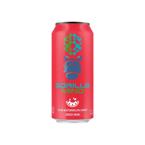Gorilla Mind Energy Drink Sour Watermelon Candy