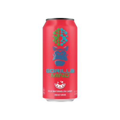 Gorilla Mind Energy Drink Sour Watermelon Candy