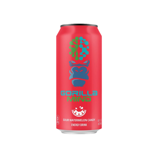 Gorilla Mind Energy Drink Sour Watermelon Candy
