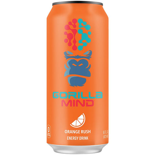 Gorilla Mind energy drink Orange Rush