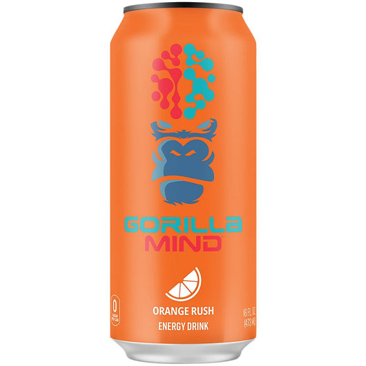 Gorilla Mind energy drink Orange Rush