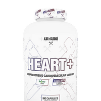 Heart+, Cardiovascular Support and Heart Health Supplement with COQ10, Rejuna, Citrus Bergamot, and Turmeric from Axe & Sledge