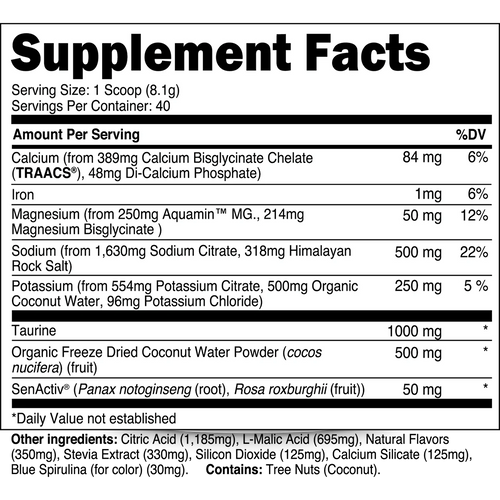Transparent Labs Hydrate Electrolyte Powder 