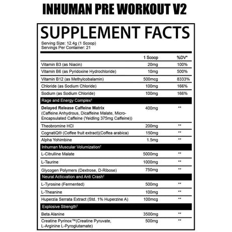 INHUMAN Preworkout by AfterDark