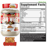 MuscleSport Lean Whey Protein Isolate supplement Peanut Butter Crunch