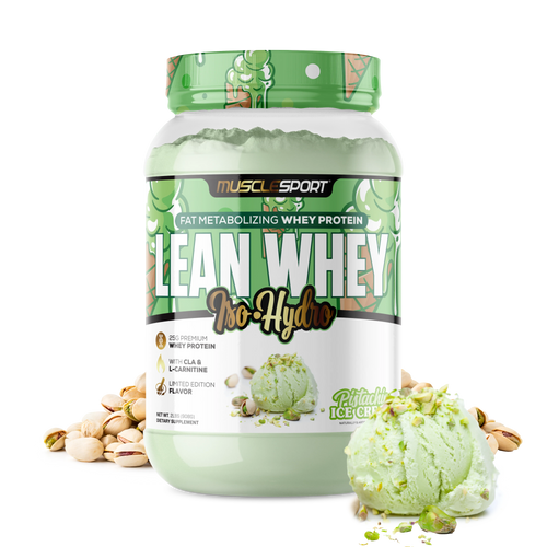 MuscleSport Lean Whey Protein Powder | 25g Isolate + MCT & L-Carnitine