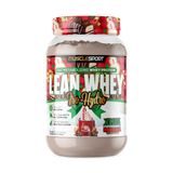 MuscleSport Lean Whey Protein Isolate Xmas Peppermint Mocha Cookie Crumble flavor