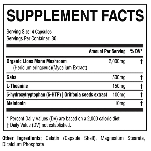 LIONS MANE SLEEP PM OPTITUNE™ BY MUSCLESPORTdigest aid