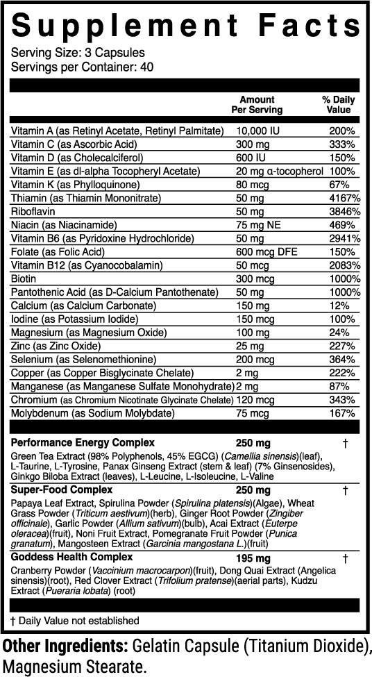 M-FACTOR GODDESS Multivitamin for Women by 1stPhorm