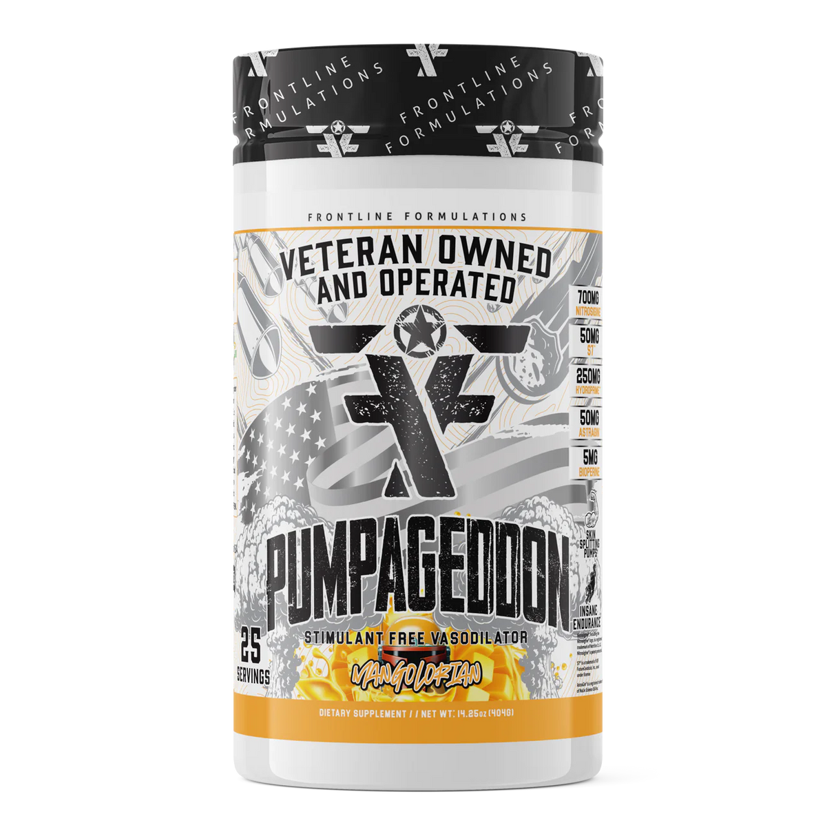 Pumpageddon, Non Stim Pre-Workout Powder, Explosive Workouts, Insane Endurance, Skin Splitting Pumps, Veteran Owned and Operated