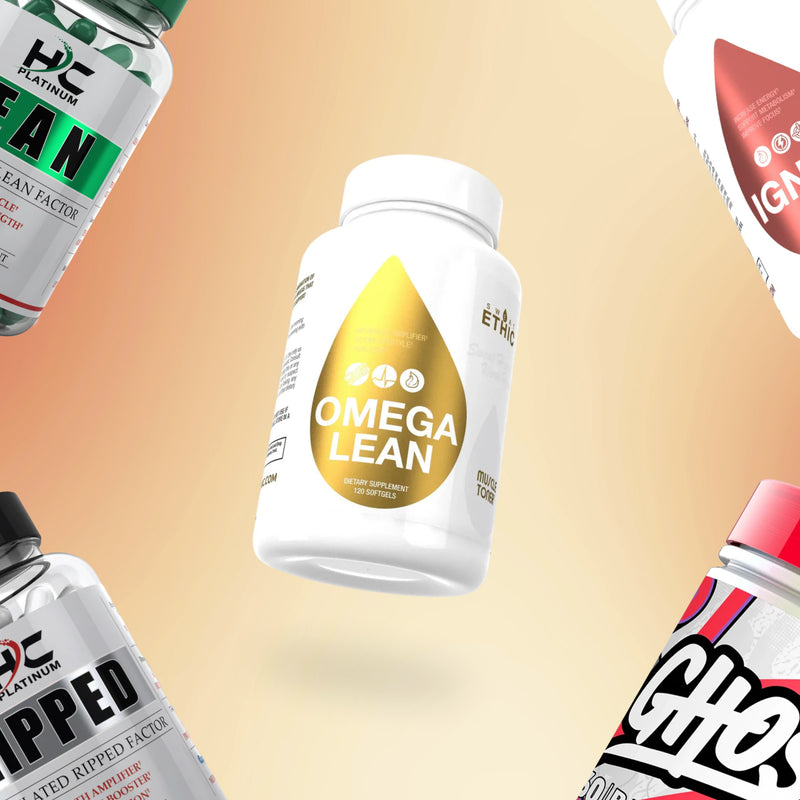 Sweat Ethic Omega Lean with CLA, Carnitine & Omega-3 Fish Oils – Supports Muscle Building, Toning, Heart & Joint Health