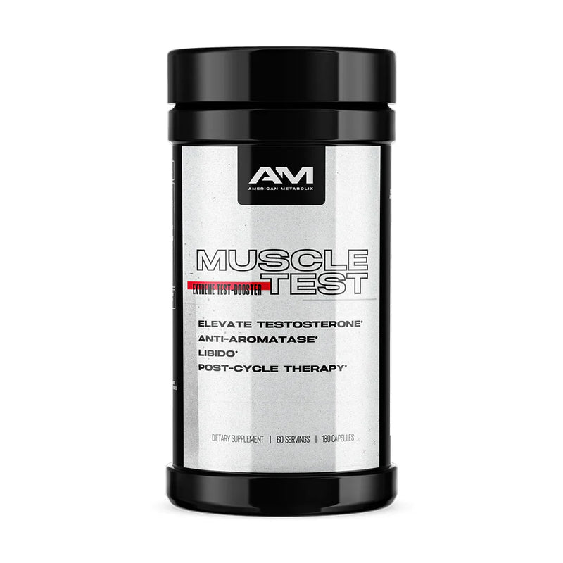 Muscle Test Testosterone Support with traditional herbal root extract and West African herbal extract