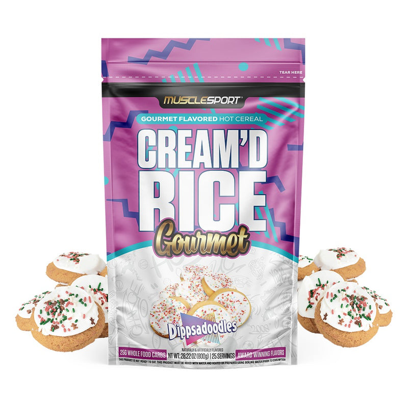 MuscleSport Cream'd Rice Gourmet Hot Cereal, 25 Servings Dippsadoodle