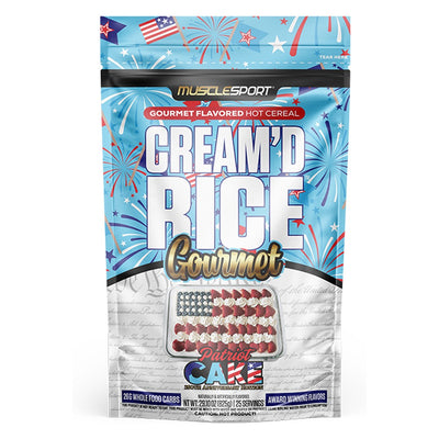 MuscleSport Cream'd Rice Gourmet Hot Cereal, 25 Servings Patriot Cake - 250th Edition