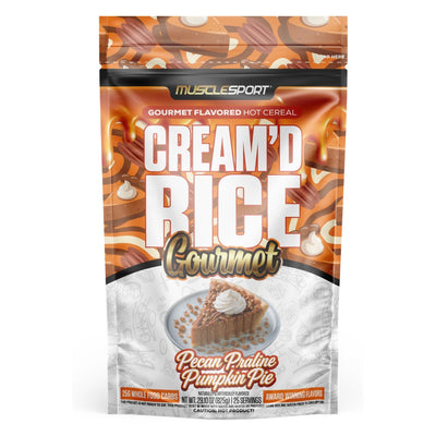 MuscleSport Cream'd Rice Gourmet Hot Cereal, 25 Servings Pecan Praline Pumpkin Pie