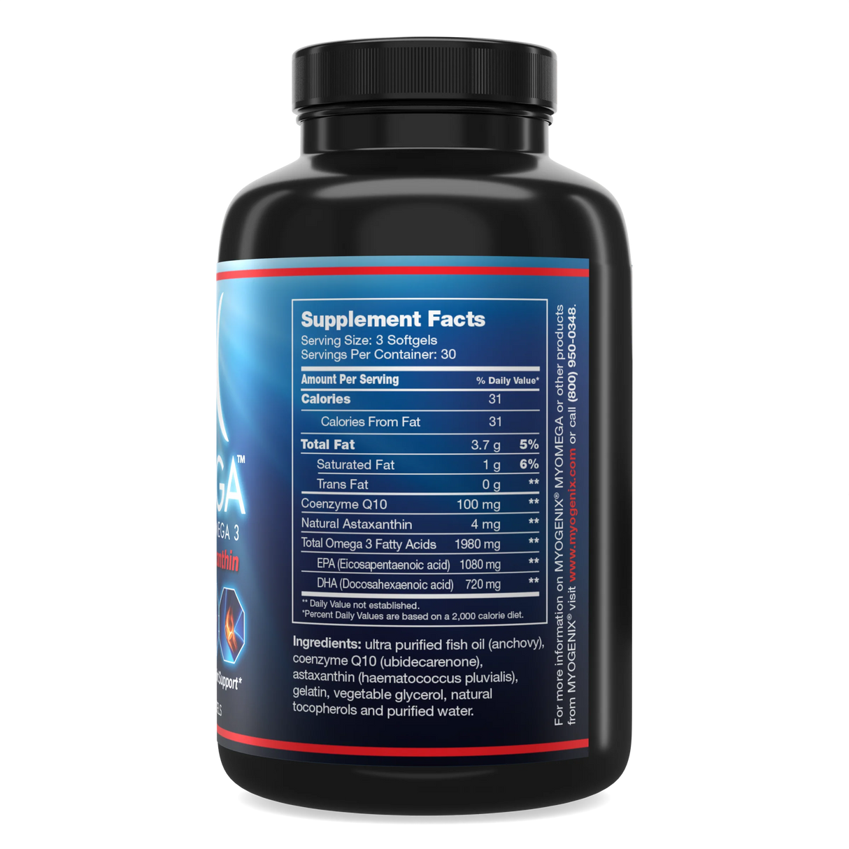 Myogenix Myomega Omega 3 with CoQ10 