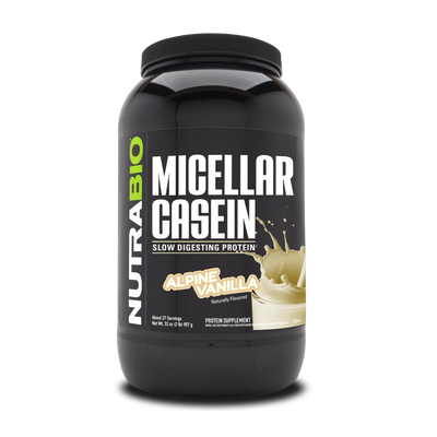 NutraBio Micellar Casein Protein Powder, 2 lbs