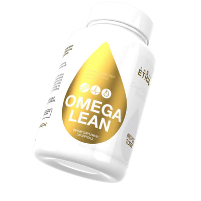 Sweat Ethic Omega Lean with CLA, Carnitine & Omega-3 Fish Oils – Supports Muscle Building, Toning, Heart & Joint Health