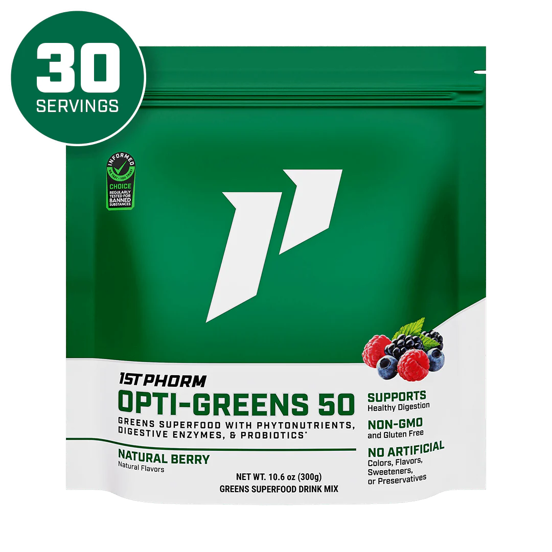 OPTI-GREENS 50 Greens Superfood Powder by 1stPhorm