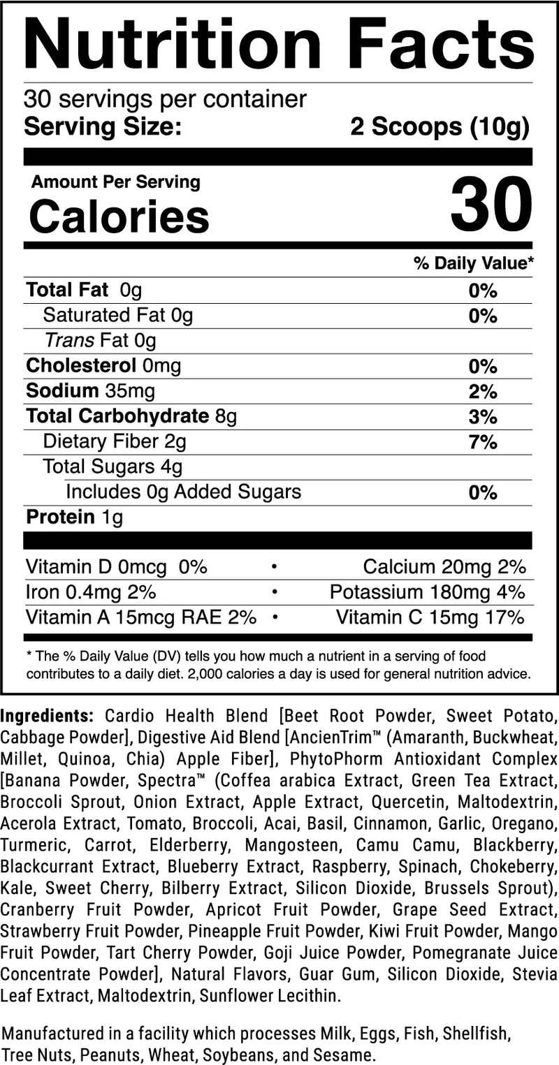 OPTI-REDS 50 Reds Superfood Powder w/ Beet Root by 1stPhorm