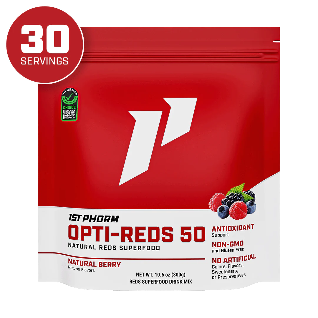 OPTI-REDS 50 Reds Superfood Powder w/ Beet Root by 1stPhorm – Complete ...