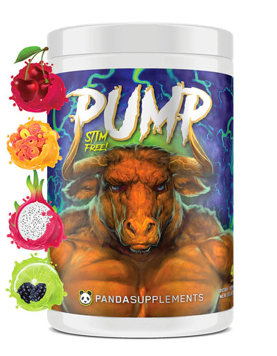 Panda Supplements Stimulant free pre workout Panda Pump Supplement in Black Berry Lime Flavor